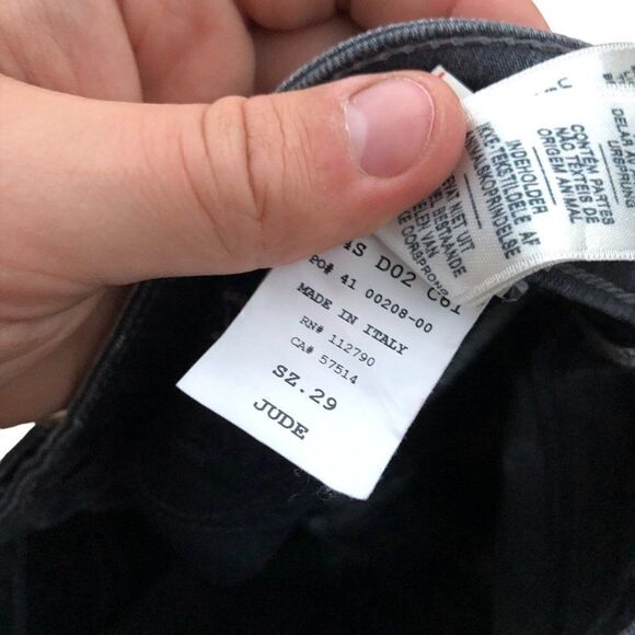 True Religion Jeans Size 29 JUDE Gray Pearl - Picture 5 of 14